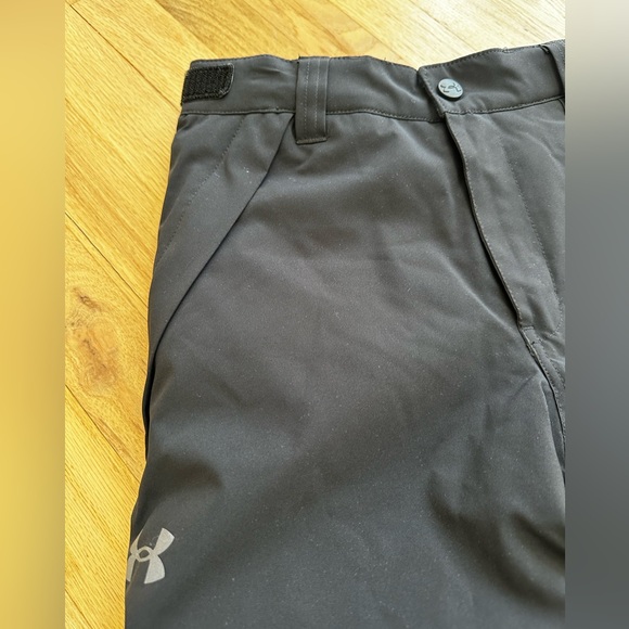 NWT Under Armour Coldgear Black Youth Medium Snow Pants Snow Bibs - Picture 6 of 9